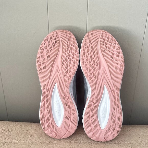 FILA Women's Mesh Athletic Running Shoes Gray/Pink US 8 - Picture 5 of 6